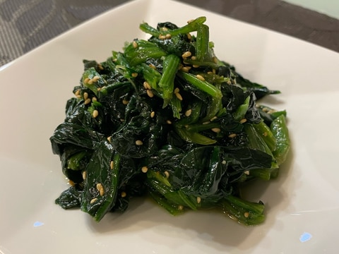 冷凍ほうれん草で作る、ほうれん草ナムル!